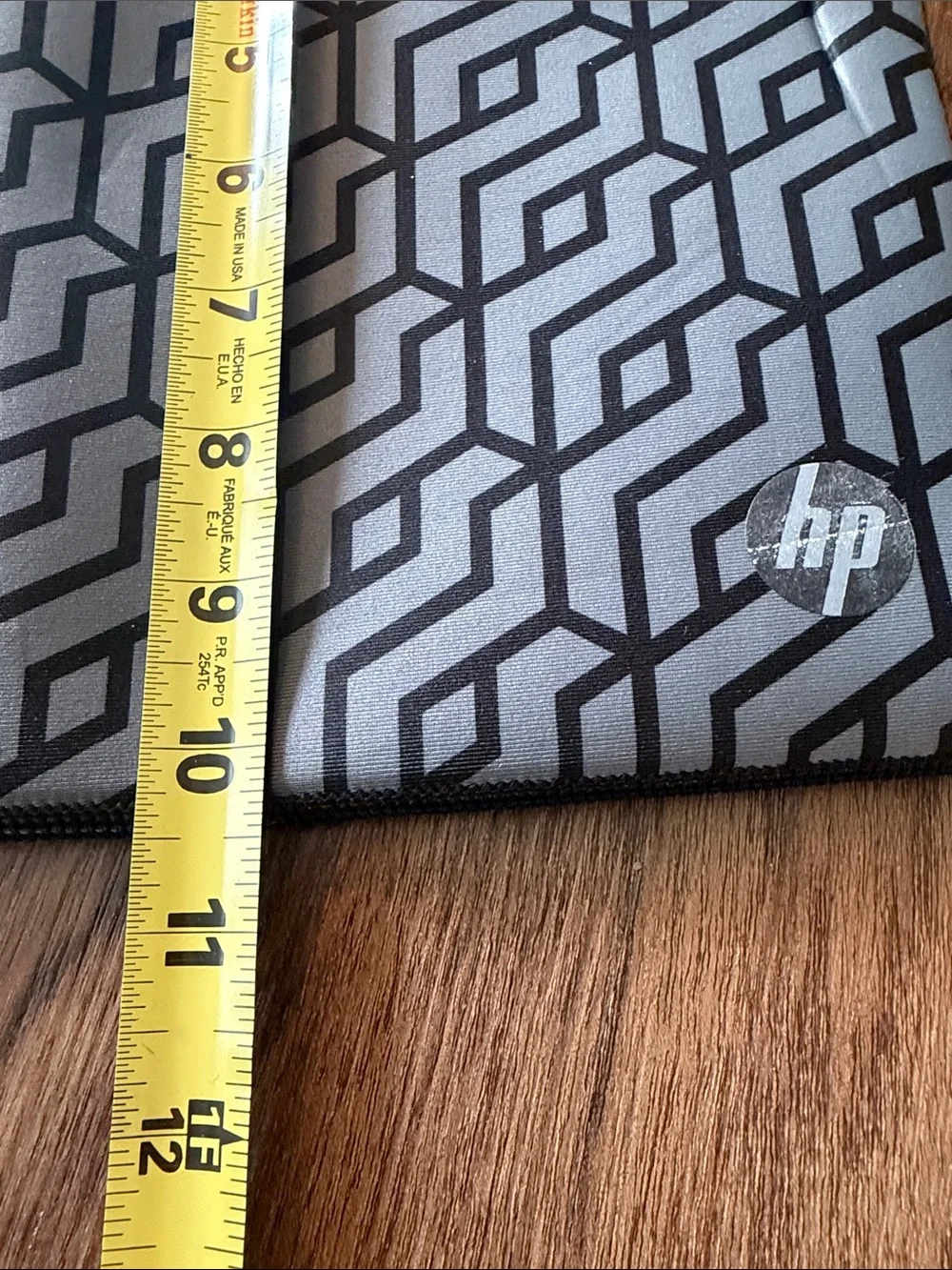 HP Gray & Black Geometric Neoprene Laptop Sleeve